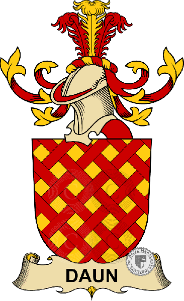 Coat of arms of family Daun   ref: 32261