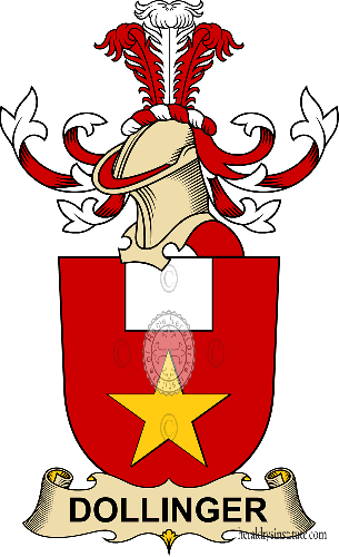 Coat of arms of family Dollinger   ref: 32277