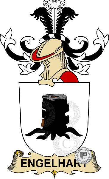 Wappen der Familie Engelhart de Hasslbach   ref: 32310