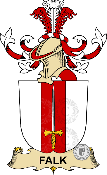 Coat of arms of family Falk   ref: 32322