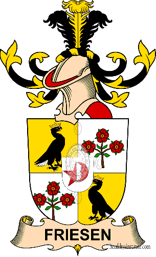 Coat of arms of family Friesen   ref: 32350