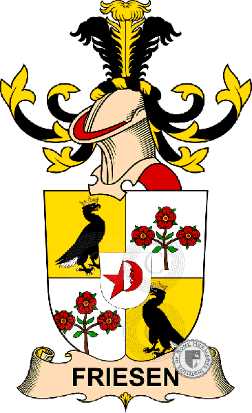 Wappen der Familie Friesen   ref: 32350
