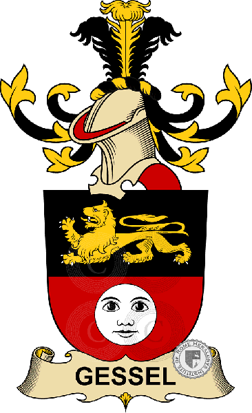 Coat of arms of family Gessel   ref: 32369