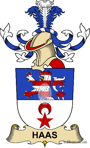 Wappen der Familie Haas (de Kattenburg)   ref: 32397
