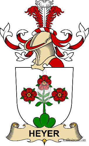 Escudo de la familia Heyer (de Rosenfeld)   ref: 32439