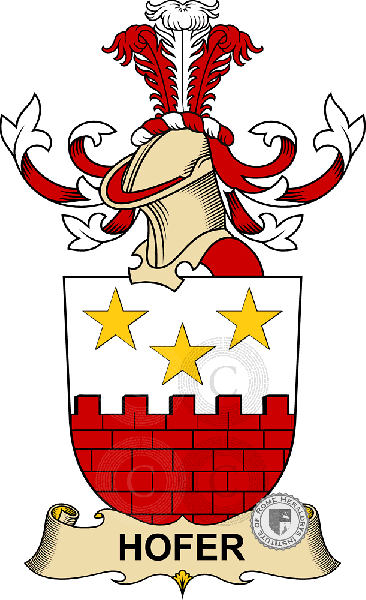 Coat of arms of family Hofer
