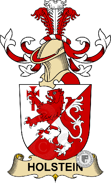 Coat of arms of family Holstein   ref: 32452