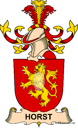 Coat of arms of family Horst   ref: 32458
