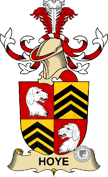 Coat of arms of family Hoye