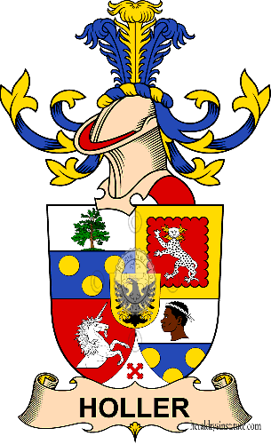 Coat of arms of family Holler   ref: 32467