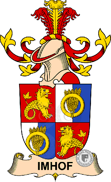 Coat of arms of family Imhof   ref: 32471