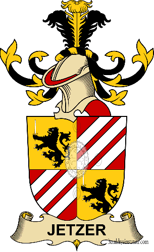 Coat of arms of family Jetzer   ref: 32479