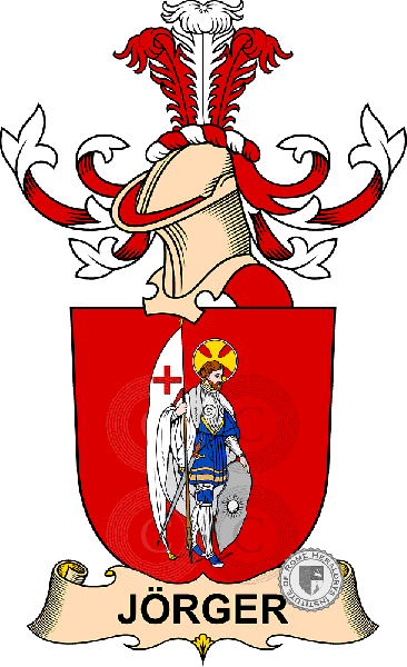 Coat of arms of family Jörger   ref: 32480