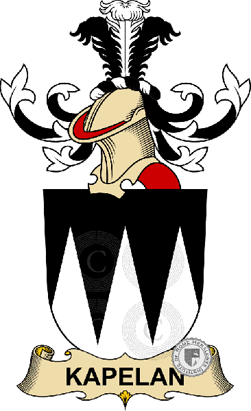 Coat of arms of family Kapelan   ref: 32484