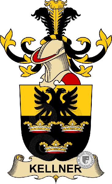 Escudo de la familia Kellner (de Treuenkron)   ref: 32489