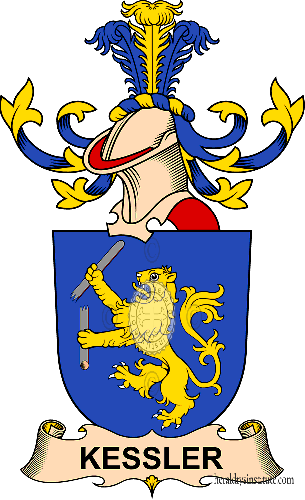 Coat of arms of family Kessler (dit Sprengseisen)   ref: 32490