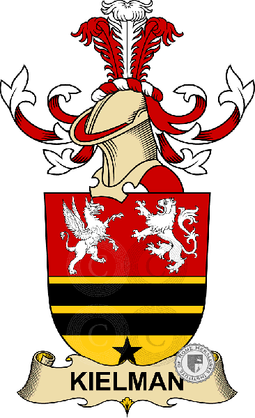 Escudo de la familia Kielman (de Kielmansegg)   ref: 32493