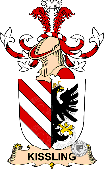 Coat of arms of family Kissling   ref: 32496