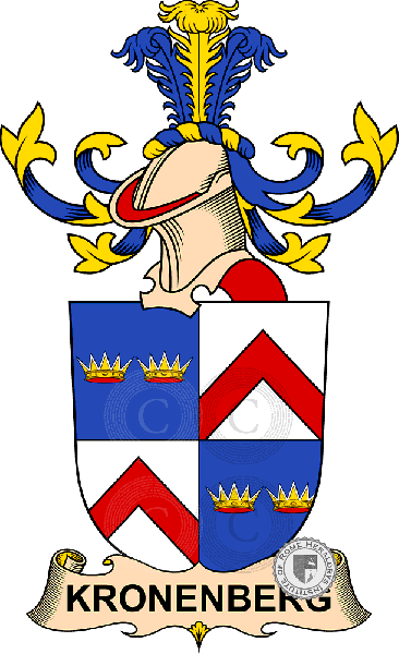Wappen der Familie Kronenberg   ref: 32515