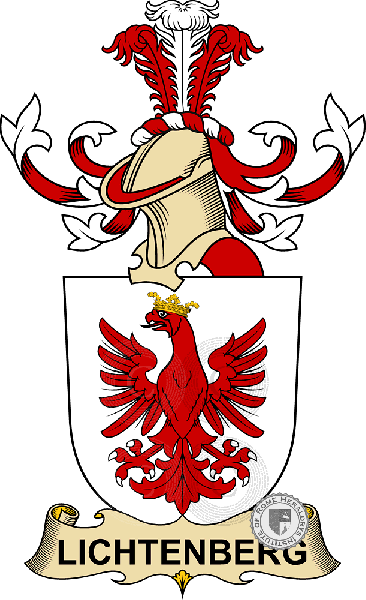 Wappen der Familie Lichtenberg   ref: 32553