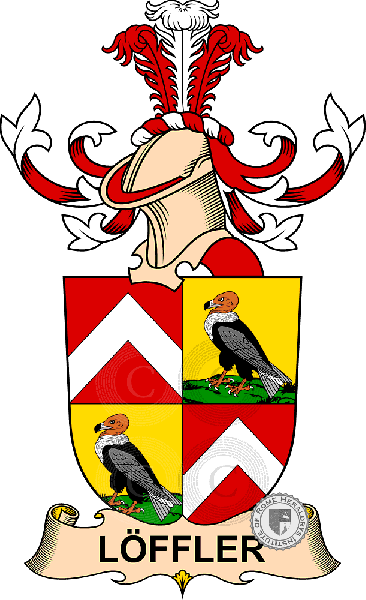 Wappen der Familie Löffler   ref: 32569