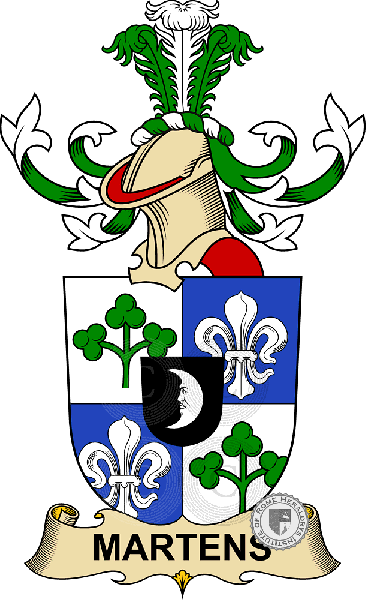 Wappen der Familie Martens   ref: 32584
