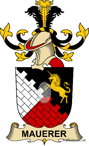 Coat of arms of family Mauerer