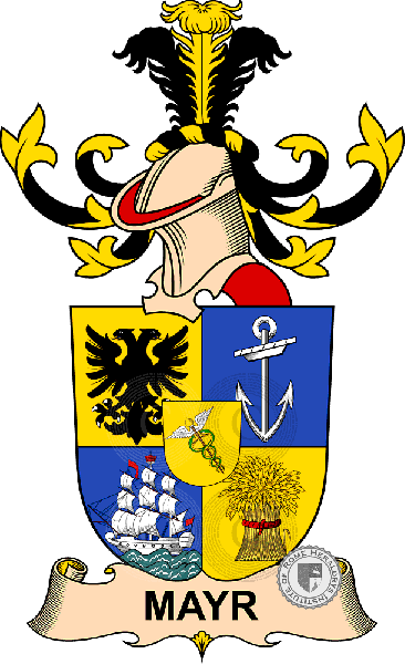 Wappen der Familie Mayr   ref: 32597