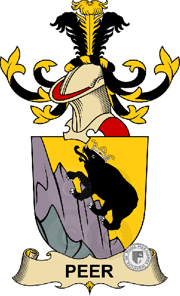 Wappen der Familie Peer (ou Bär)   ref: 32657