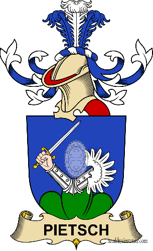 Escudo de la familia Pietsch (de Rittersschild)   ref: 32668