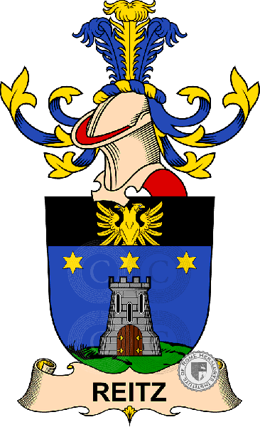 Coat of arms of family Reitz   ref: 32720