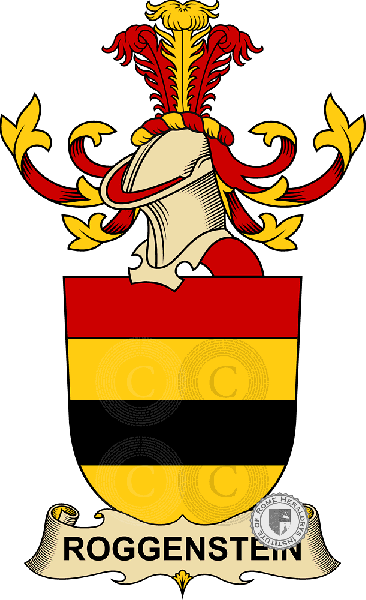 Wappen der Familie Roggenstein   ref: 32741