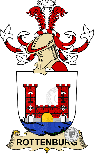 Wappen der Familie Rottenburg   ref: 32750