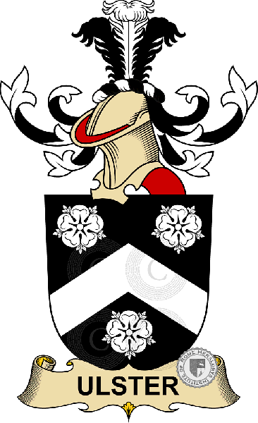 Wappen der Familie Ulster (de Rosenthal)   ref: 32881
