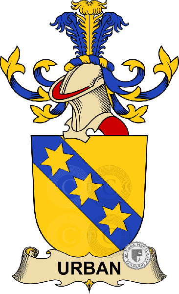 Coat of arms of family Urban (Von)   ref: 32883