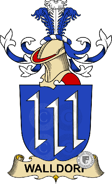 Coat of arms of family Walldorf   ref: 32904