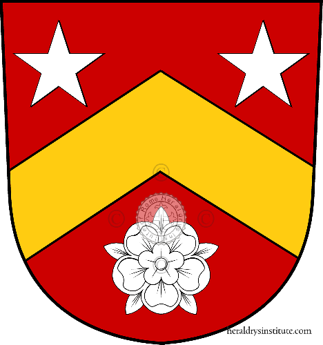 Coat of arms of family Amey (de Champvans)   ref: 32986