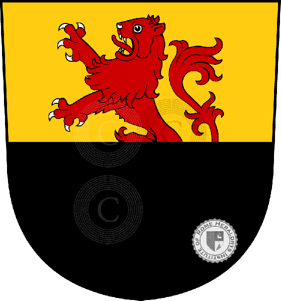 Coat of arms of family Balgen (de Balgach)   ref: 33005
