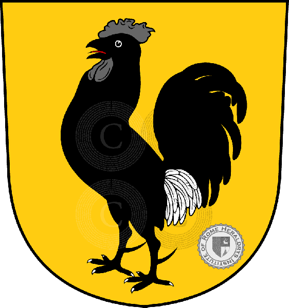 Coat of arms of family Hane   ref: 33247