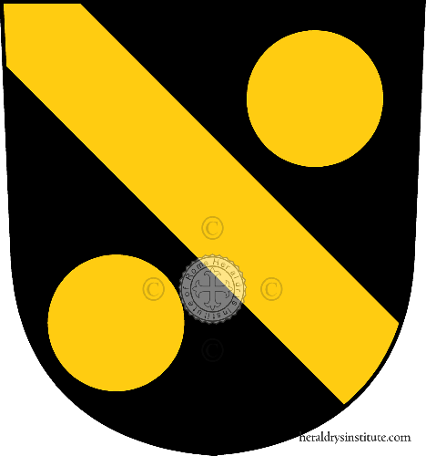 Coat of arms of family Hasenbain   ref: 33253