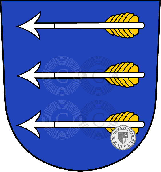 Coat of arms of family Horw   ref: 33299