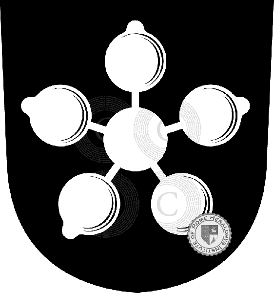 Coat of arms of family Hottingen   ref: 33301