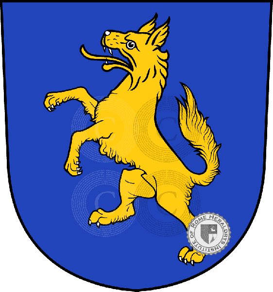 Escudo de la familia Hussen de Berg   ref: 33313