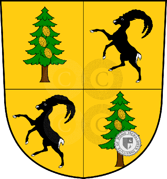 Escudo de la familia Tschudi (Bons)   ref: 33742