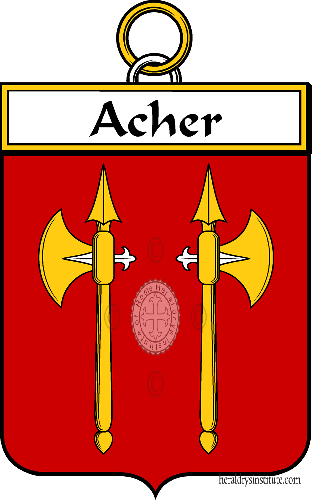 Brasão da família Acher   ref: 33873