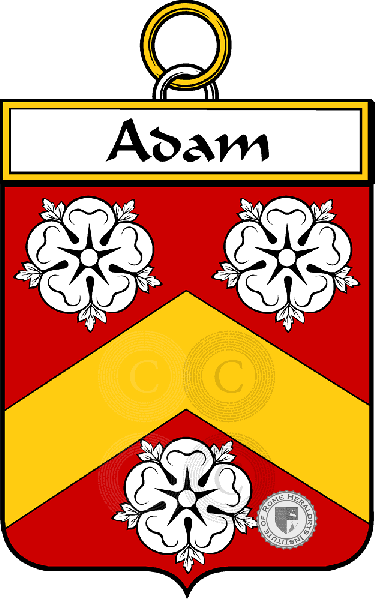 Coat of arms of family Adam   ref: 33874