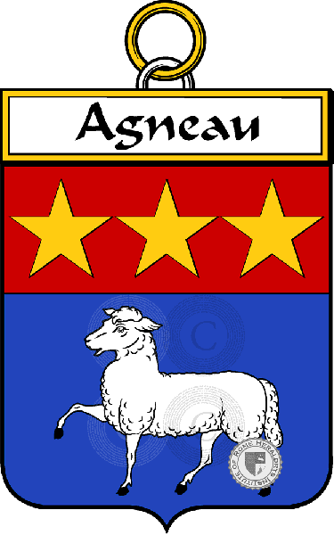 Escudo de la familia Agneau