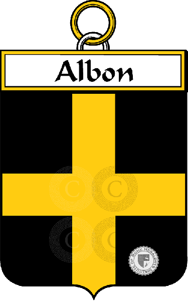 Escudo de la familia Albon