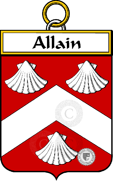 Escudo de la familia Allain