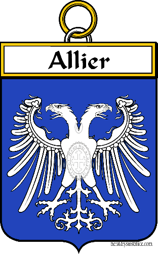 Brasão da família Allier   ref: 33897